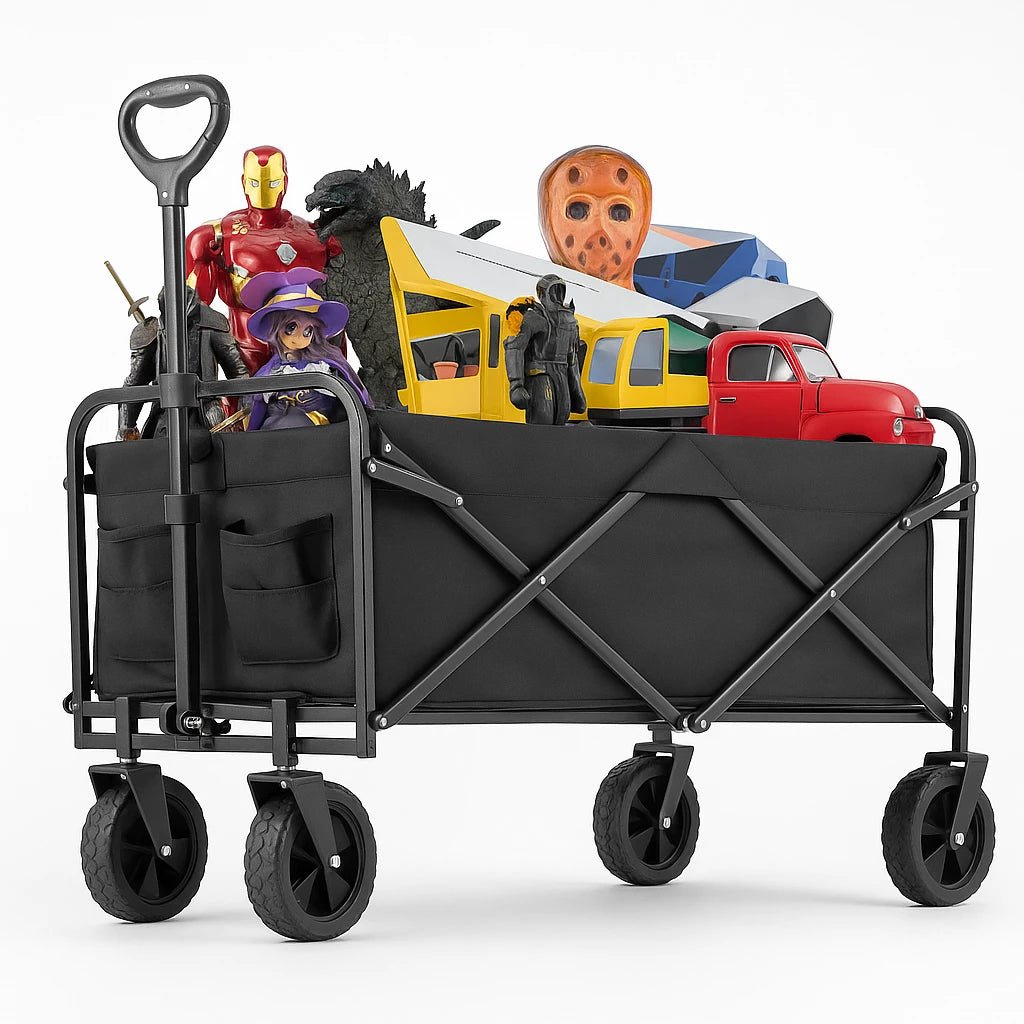 Large Capacity Foldable Cart – Sturdy, Portable, Versatile - InspiredGrabs.com