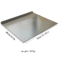 Thumbnail for Large Stainless Steel L - Shaped Dual - Sided Kitchen Chopping Board - InspiredGrabs.com
