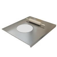 Thumbnail for Large Stainless Steel L - Shaped Dual - Sided Kitchen Chopping Board - InspiredGrabs.com