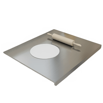 Large Stainless Steel L - Shaped Dual - Sided Kitchen Chopping Board - InspiredGrabs.com