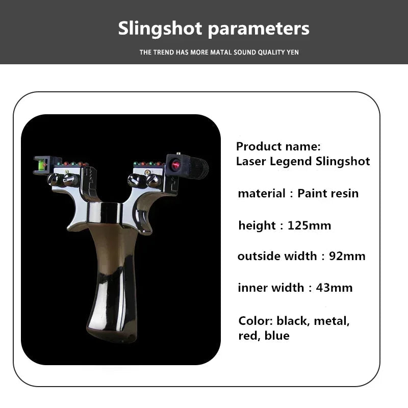 Laser - Assisted Aiming Slingshot with Double Screw Fast Compression for Outdoor Hunting, Shooting, Fishing, and Accessories - InspiredGrabs.com