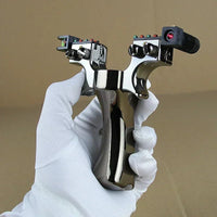 Thumbnail for Laser - Assisted Aiming Slingshot with Double Screw Fast Compression for Outdoor Hunting, Shooting, Fishing, and Accessories - InspiredGrabs.com