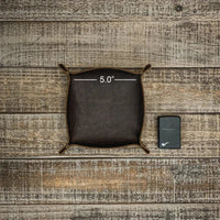 Thumbnail for Leather Foldable Tobacco Rolling Tray – Portable Valet for Pipe Tools - InspiredGrabs.com