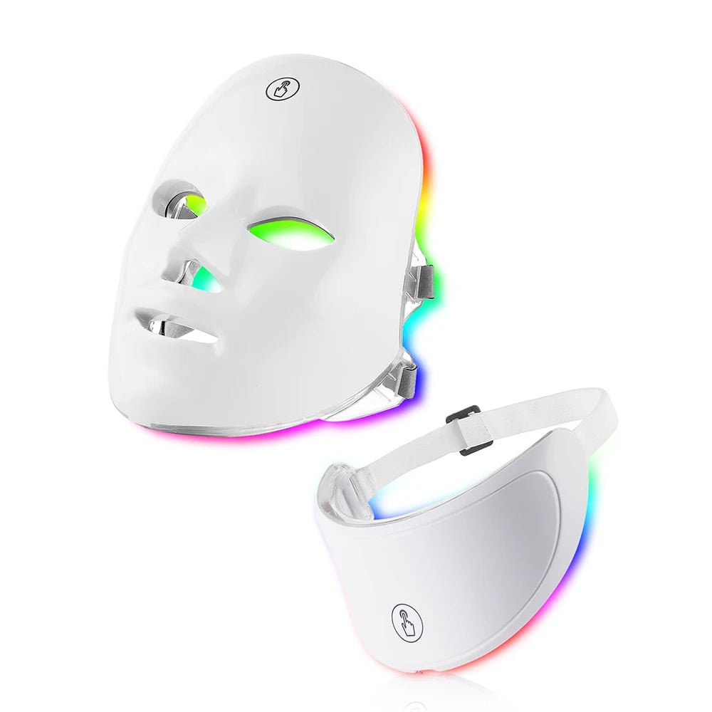 LED Face & Neck Beauty Massager Device - InspiredGrabs.com