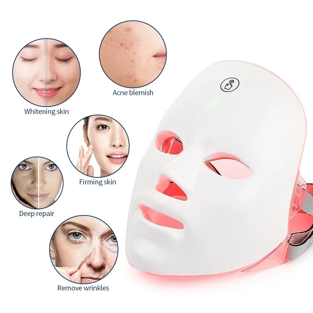 LED Photon Facial Mask for Anti - Aging Treatment - InspiredGrabs.com