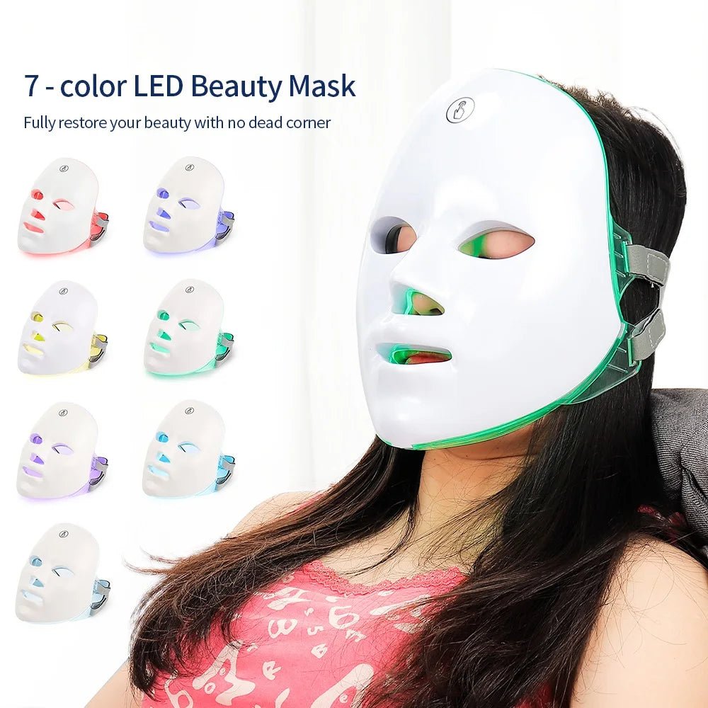 LED Photon Facial Mask for Anti - Aging Treatment - InspiredGrabs.com