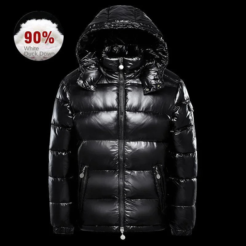 Luxury Plus Size Down Jacket for Men – Warm, Lightweight & Windproof - InspiredGrabs.com