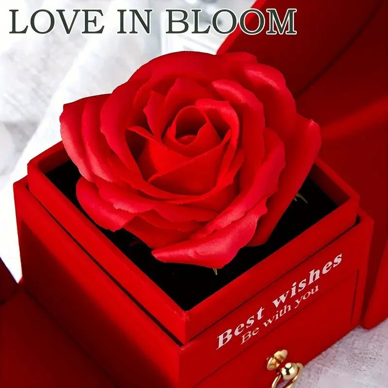 Luxury Rose Jewelry Box - Perfect Gift for Her - InspiredGrabs.com