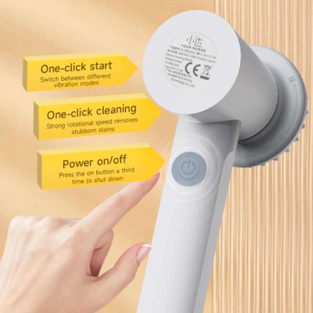 Lydsto 4 - in - 1 Wireless Cleaning Brush Tool - InspiredGrabs.com