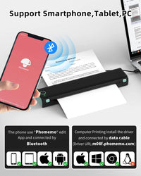 Thumbnail for M08F Portable A4 Bluetooth Thermal Printer – Inkless Wireless Printing - InspiredGrabs.com