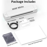 Thumbnail for M08F Portable A4 Bluetooth Thermal Printer – Inkless Wireless Printing - InspiredGrabs.com