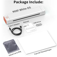 Thumbnail for M08F Portable A4 Bluetooth Thermal Printer – Inkless Wireless Printing - InspiredGrabs.com