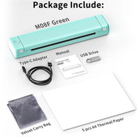 Thumbnail for M08F Portable A4 Bluetooth Thermal Printer – Inkless Wireless Printing - InspiredGrabs.com