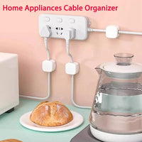 Thumbnail for Magnetic Cable Organizer Clips – Black or White - InspiredGrabs.com