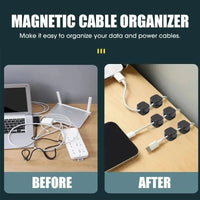 Thumbnail for Magnetic Cable Organizer Clips – Black or White - InspiredGrabs.com