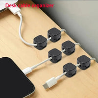 Thumbnail for Magnetic Cable Organizer Clips – Black or White - InspiredGrabs.com