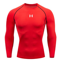 Thumbnail for Men’s Compression Running Long Sleeve T-Shirt – Performance Athletic Base Layer - InspiredGrabs.com
