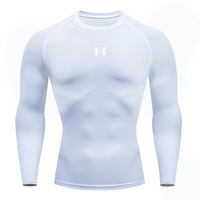 Thumbnail for Men’s Compression Running Long Sleeve T-Shirt – Performance Athletic Base Layer - InspiredGrabs.com