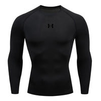 Thumbnail for Men’s Compression Running Long Sleeve T-Shirt – Performance Athletic Base Layer - InspiredGrabs.com