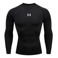 Thumbnail for Men’s Compression Running Long Sleeve T-Shirt – Performance Athletic Base Layer - InspiredGrabs.com