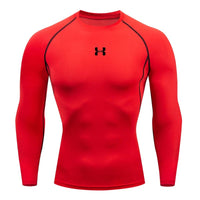 Thumbnail for Men’s Compression Running Long Sleeve T-Shirt – Performance Athletic Base Layer - InspiredGrabs.com