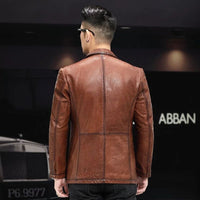 Thumbnail for Men's Genuine Leather Slim Fit Coat - InspiredGrabs.com