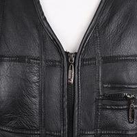 Thumbnail for Men’s Genuine Sheepskin Leather Vest – Winter Thick Warm Real Leather Gilet - InspiredGrabs.com