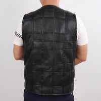 Thumbnail for Men’s Genuine Sheepskin Leather Vest – Winter Thick Warm Real Leather Gilet - InspiredGrabs.com