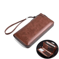 Thumbnail for Men's Long Zipper Wallet High Quality Pu Leather Wallet For Men RFID Blocking Business Clutch Bag Credit Card Holder Purse Man - InspiredGrabs.com