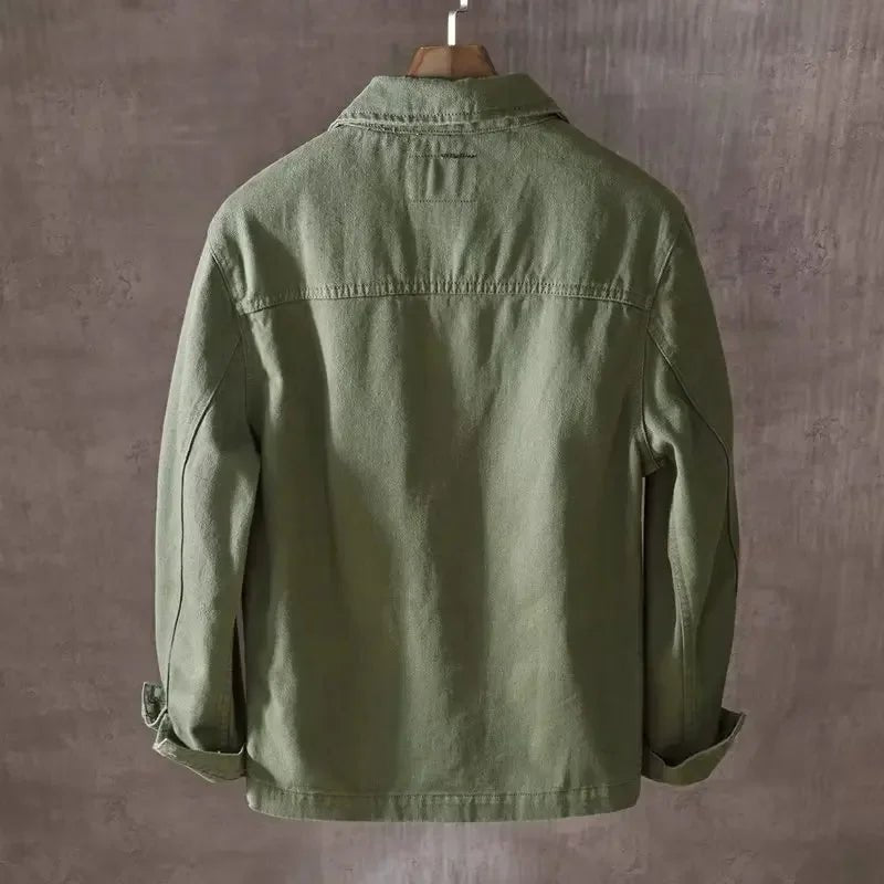 Men's Multi - pocket Spring Autumn Loose - fit Jacket - InspiredGrabs.com