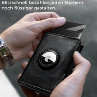 Thumbnail for Men's RFID Blocking Wallet with Coin Pocket Airtag Wallet - InspiredGrabs.com