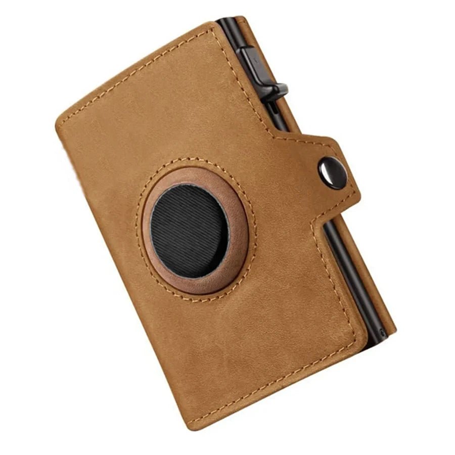 Men's RFID Blocking Wallet with Coin Pocket Airtag Wallet - InspiredGrabs.com