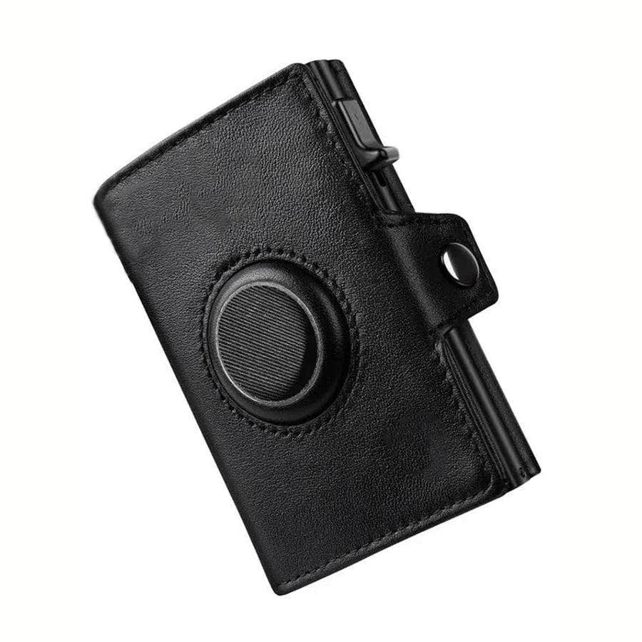 Men's RFID Blocking Wallet with Coin Pocket Airtag Wallet - InspiredGrabs.com