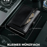 Thumbnail for Men's RFID Blocking Wallet with Coin Pocket Airtag Wallet - InspiredGrabs.com