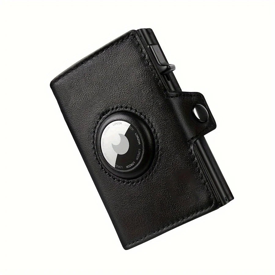 Men's RFID Blocking Wallet with Coin Pocket Airtag Wallet - InspiredGrabs.com