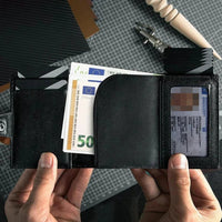 Thumbnail for Men's RFID Blocking Wallet with Coin Pocket Airtag Wallet - InspiredGrabs.com