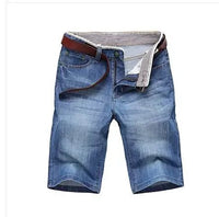 Thumbnail for Men's Summer Cotton Denim Shorts - Size 40 - InspiredGrabs.com