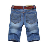 Thumbnail for Men's Summer Cotton Denim Shorts - Size 40 - InspiredGrabs.com