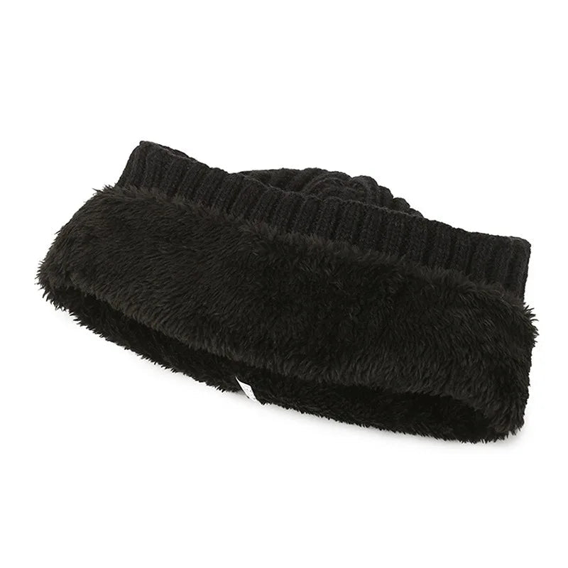Men's Winter Knitted Earmuff Cap – Warm, Soft & Windproof - InspiredGrabs.com