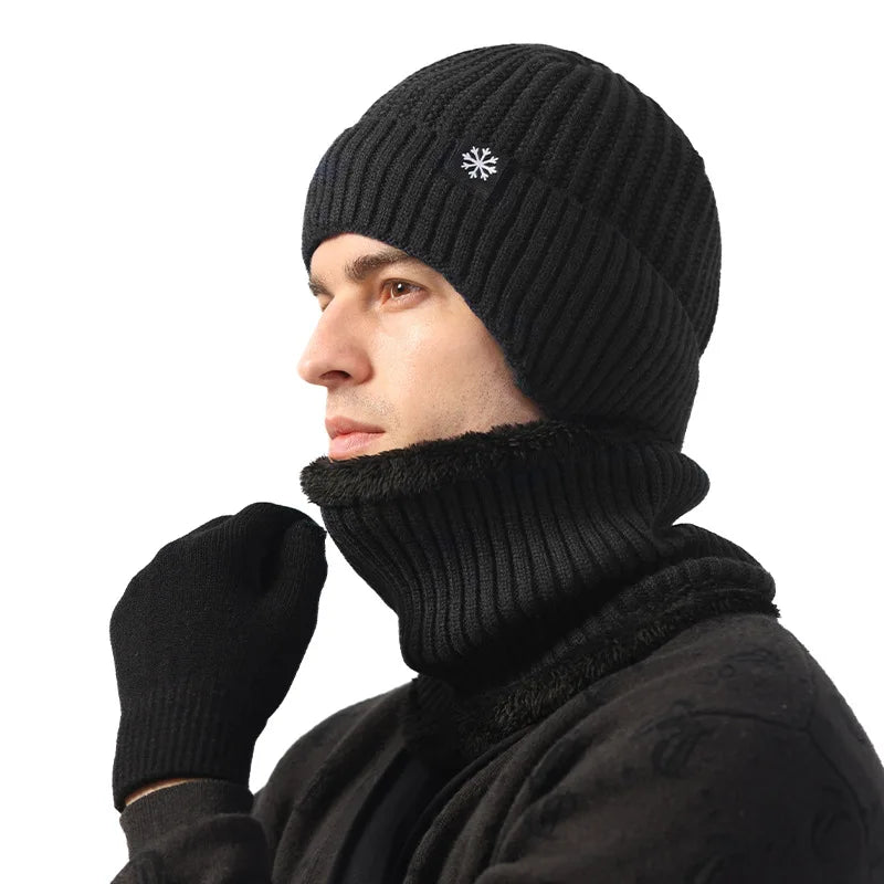 Men's Winter Knitted Earmuff Cap – Warm, Soft & Windproof - InspiredGrabs.com