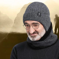 Thumbnail for Men's Winter Knitted Earmuff Cap – Warm, Soft & Windproof - InspiredGrabs.com