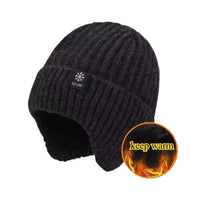 Thumbnail for Men's Winter Knitted Earmuff Cap – Warm, Soft & Windproof - InspiredGrabs.com
