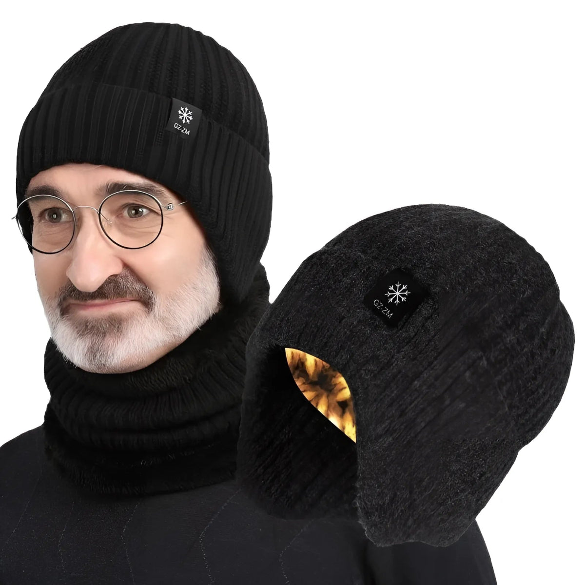 Men's Winter Knitted Earmuff Cap – Warm, Soft & Windproof - InspiredGrabs.com