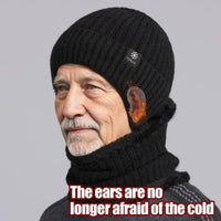 Thumbnail for Men's Winter Knitted Earmuff Cap – Warm, Soft & Windproof - InspiredGrabs.com