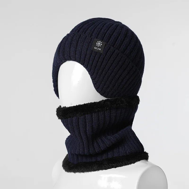 Men's Winter Knitted Earmuff Cap – Warm, Soft & Windproof - InspiredGrabs.com
