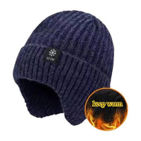 Thumbnail for Men's Winter Knitted Earmuff Cap – Warm, Soft & Windproof - InspiredGrabs.com