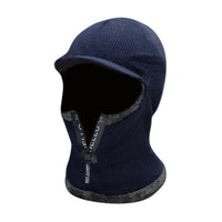 Thumbnail for Men’s Winter Warm Wool Knit Hat with Ear Protection & Visor - InspiredGrabs.com