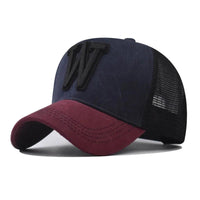 Thumbnail for Mesh Baseball Cap with W Embroidery – Breathable Unisex Snapback - InspiredGrabs.com
