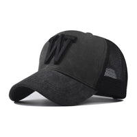 Thumbnail for Mesh Baseball Cap with W Embroidery – Breathable Unisex Snapback - InspiredGrabs.com
