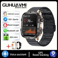 Thumbnail for Military GPS Smartwatch for Men - IP68 Waterproof - InspiredGrabs.com